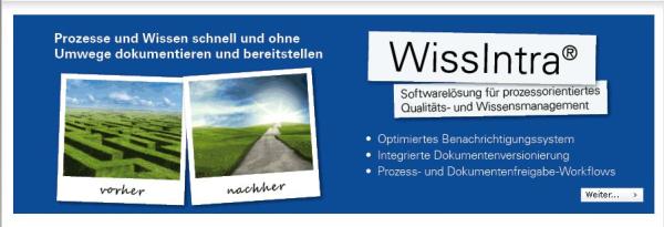 Effizientes  Qualitätsmanagement mit dem QM-System WissIntra