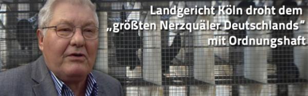 Landgericht Köln droht dem „größten Nerzquäler Deutschlands“ mit Ordnungshaft