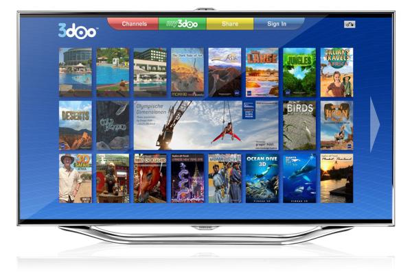 3doo 3-D Player App ab sofort verfügbar auf Samsung Smart TV's.