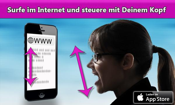 App lässt das iPhone und iPad mit dem Kopf steuern