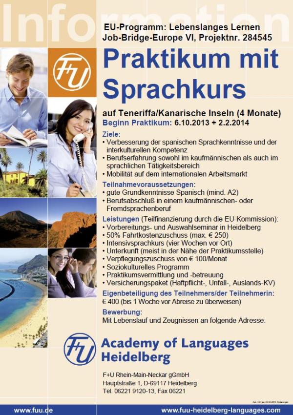 Pressemitteilung: 17 Wochen Teneriffa – Hotelpraktikum auf der Sonneninsel