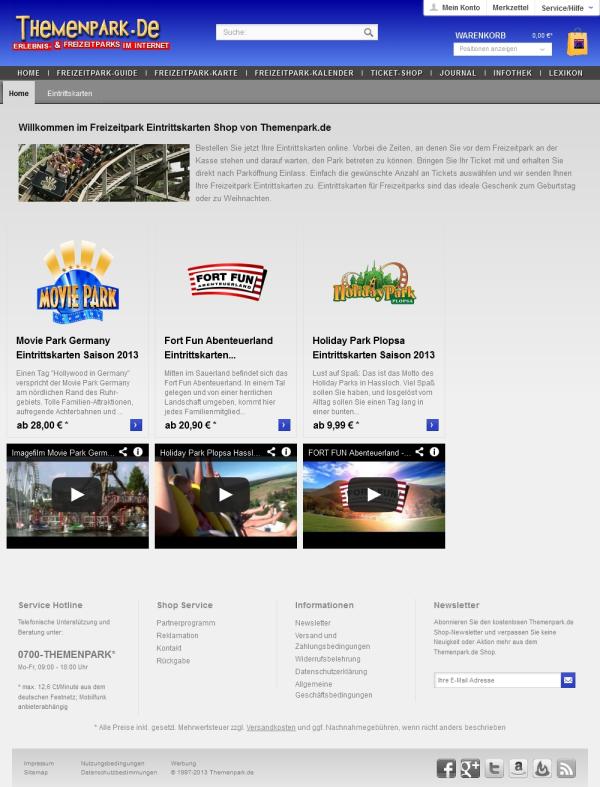 Themenpark.de bietet Vorverkauf für Freizeitpark-Eintrittskarten