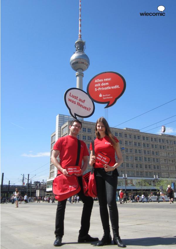 Sprechblasen-Promotion: Schnell noch was sagen