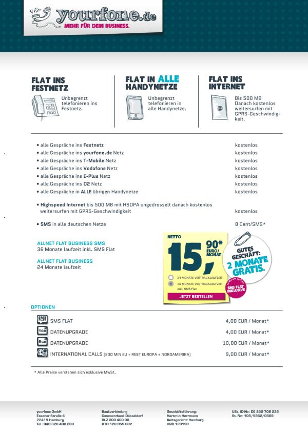 Mehr für dein Business: yourfone.de ab sofort mit Geschäftskunden-Angebot