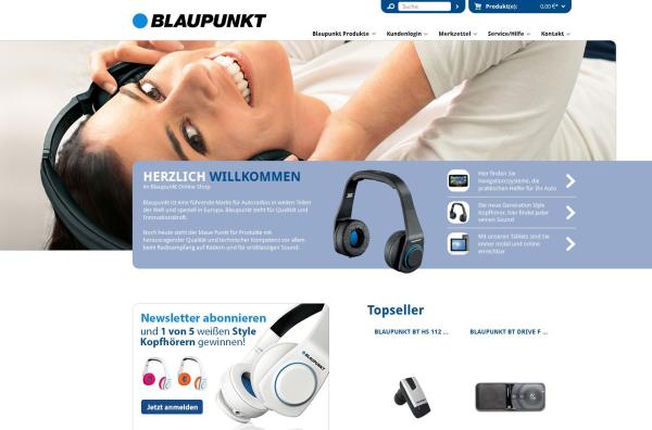 Der erste Blaupunkt Onlineshop ist online