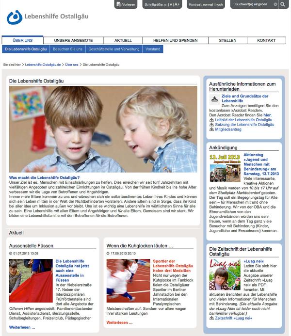 Lebenshilfe Ostallgäu mit neuem Online-Konzept