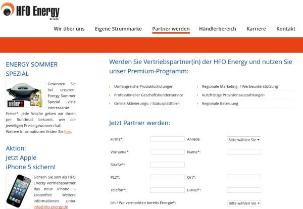 HFO Energy macht aus dem Sommerloch – eine Gewinnoase!