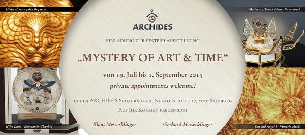 Archides präsentiert „Mystery of art and time“ - Das Mystische in der Kunst im Lauf der Zeit 