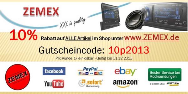 Für viele PKW erhältlich: Die ZEMEX v3.1 Freisprecheinrichtung mit Bluetooth und A2DP Audio Streaming