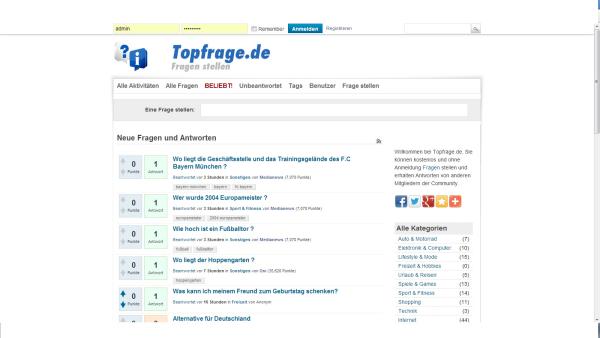 Topfrage.de - Fragen stellen
