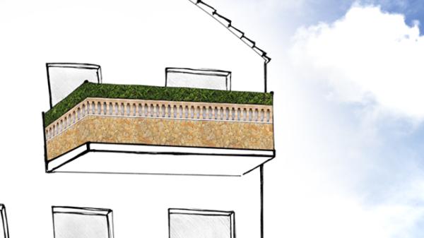 Die Hecke zum Ausrollen als Sichtschutz