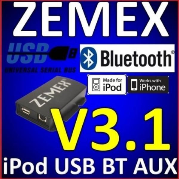 ZEMEX v3.1 Bluetooth Freisprecheinrichtung mit Audio Streaming für viele Autoradios