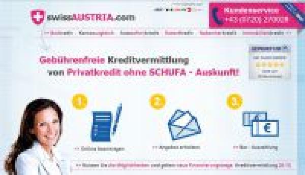 Kostenlose Kredite aus der Schweiz und Lichtenstein ohne Schufa - Auskunft