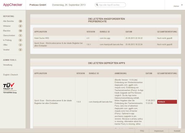 datomo Mobile Device Management— AppChecker vom TÜV Trust IT weltweit erstmalig in ein MDM-System integriert