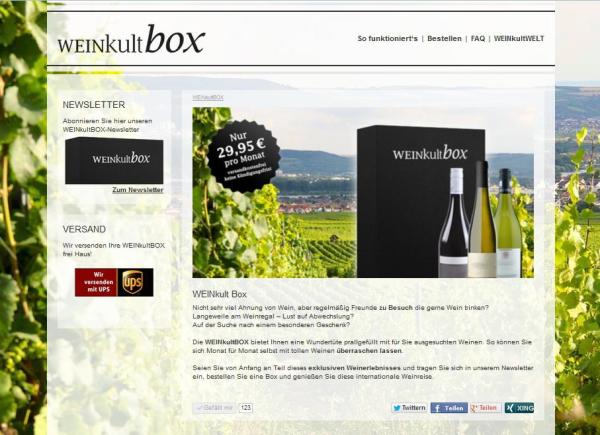 Rheingauer Start-Up etabliert Wein für Jedermann mit der WEINkultBOX