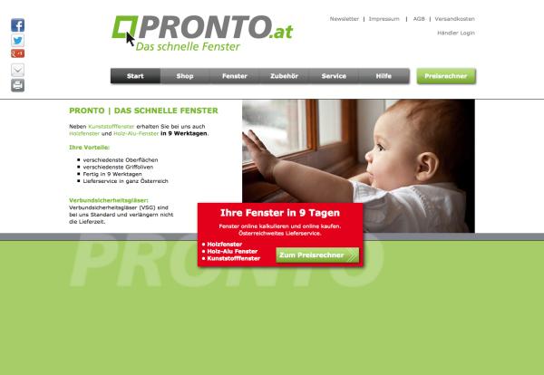 Das schnelle Fenster - Pronto liefert pronto