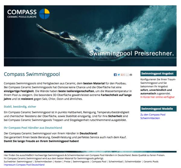 Compass Ceramic Pools – der nächste Sommer kommt bestimmt