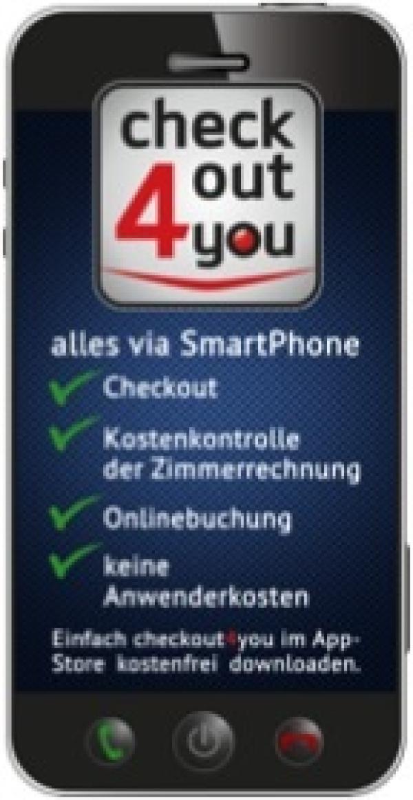 checkout4you - Weltpremiere - Auschecken via Smartphone in Partnerhotels