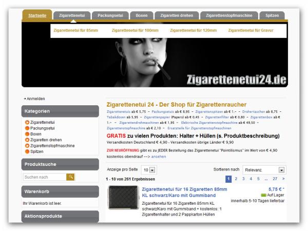 Kostenloses Zigarettenetui und Raucherzubehör