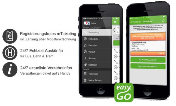 Update bringt Runderneuerung der Nahverkehrs-App easy.GO