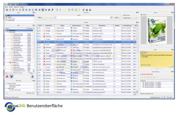 Die applord GmbH stellt als Hersteller des Dokumentenmanagementsystems ecoDMS andere Anbieter in den Schatten