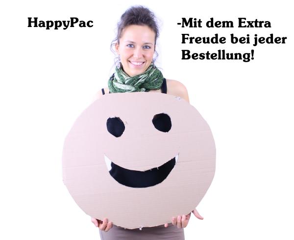 Versand-Verpackungen kaufen im neuen Verpackungsshop HappyPac.de: DREI V Verpackungen & Karton-Versandtaschen