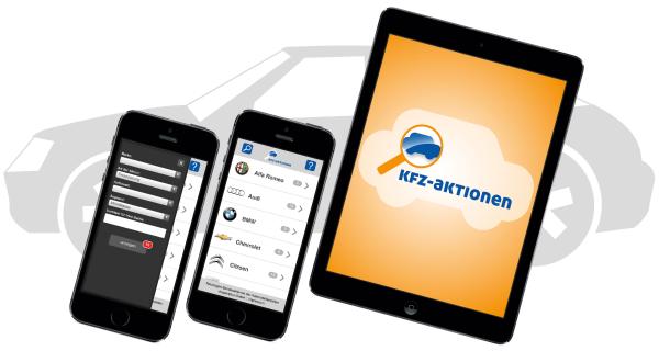 Alle Sonderaktionen der Kfz-Hersteller in Deutschland in einer kostenlosen App finden