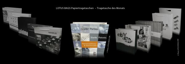 LOTUS BAGS Papiertragetaschen – Tragetasche des Monats "Patentanwälte"
