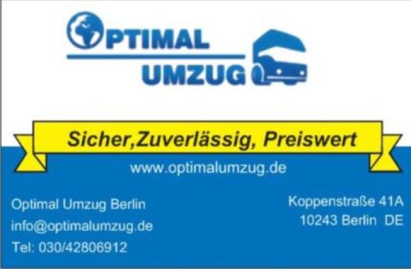 Optimal Umzug Berlin - Ihr professioneller Umzugsservice vor Ort