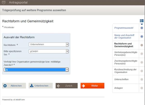 Engagement Global entscheidet sich bei Plattform zur Antragstellung für cit-Lösung
