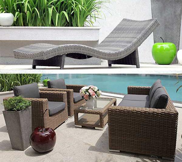 Neue Gartenmöbel aus Polyrattan: Frisches Design, schier unkaputtbar