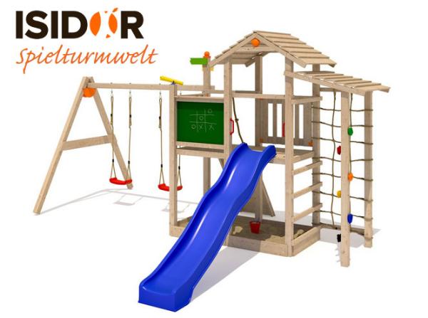 Spielend lernen am Spielturm aus Holz