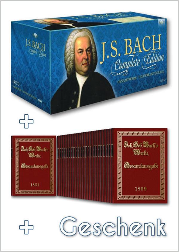 Bach Musik Gesamtwerk und zwei Geschenke: 142 CDs