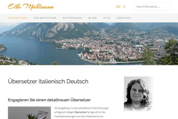 Die überarbeitete Website von Elke Mählmann ist online.