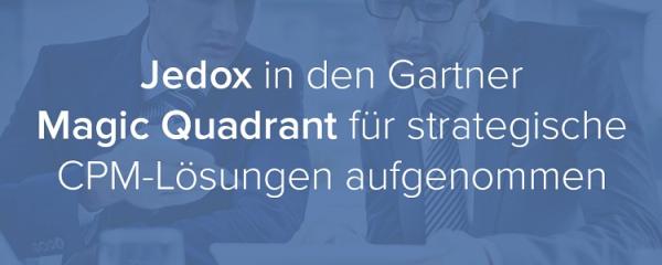 Jedox in den Gartner Magic Quadrant für strategische Corporate Performance Management-Lösungen aufgenommen