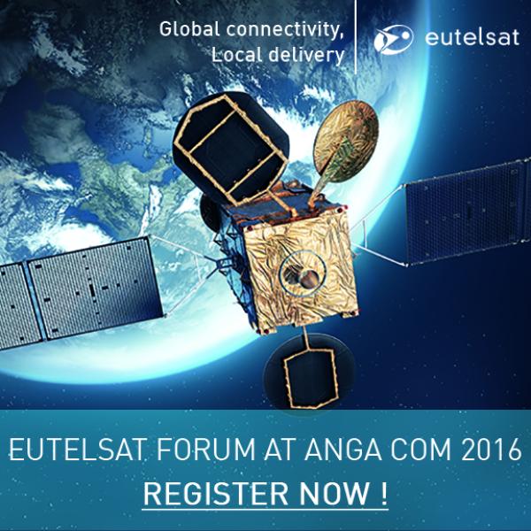 Eutelsat mit technischen Innovationen, Ultra HD und satellitenbasierten Diensten auf der ANGA COM