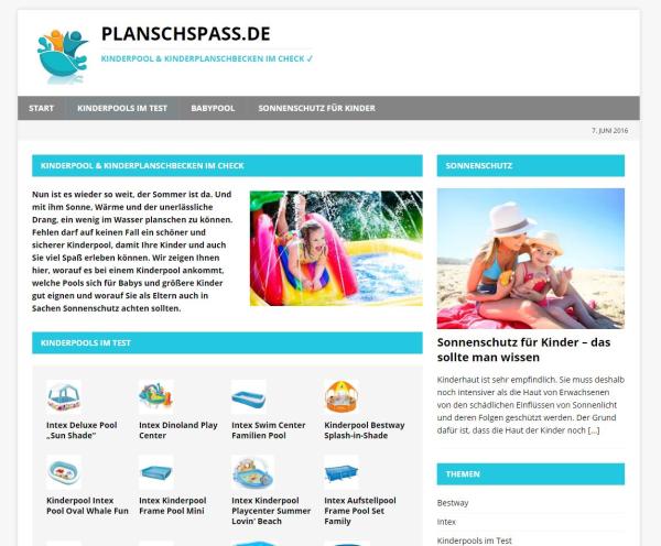 Planschspass für Kinder - mit einem Pool im eigenen Garten