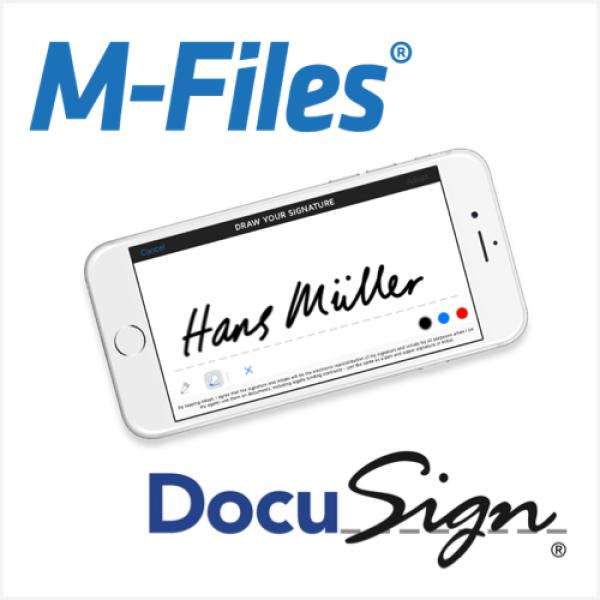 Einfache digitale Unterschrift mit M-Files und DocuSign