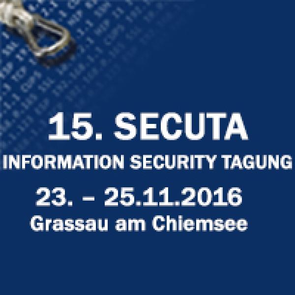 15. SECUTA Information Security Tagung 2016 - Business Networking für IT-Manager & IT-Managerinnen