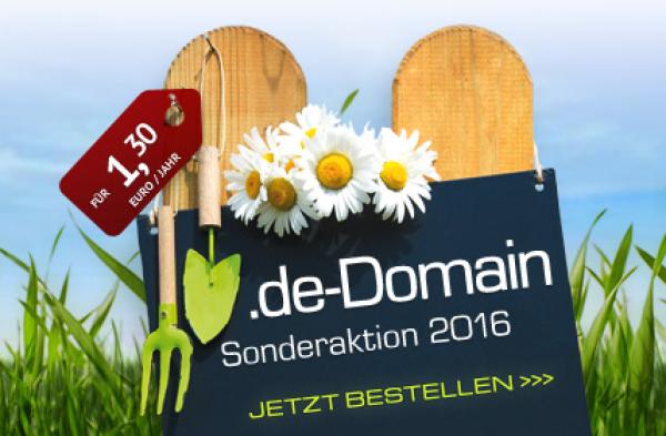 Power-Netz: .de-Domains zum Knallerpreis von 1,30 Euro inkl. MwSt.*