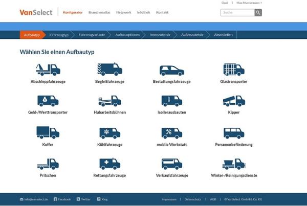 IAA Nutzfahrzeuge 2016 - VanSelect: Vergleichsportal für Auf- und Umbauten öffnet sich Endkunden