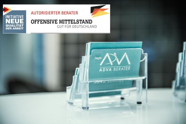 ADVA BERATER erhält Zertifizierung als Autorisierter Berater der Offensive Mittelstand