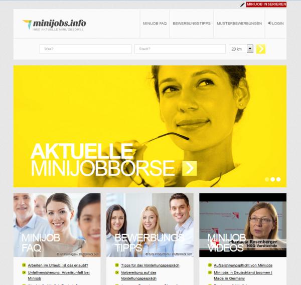 Minijobs.info Umfrage 2016 - Trend zum Nebenjob steigt
