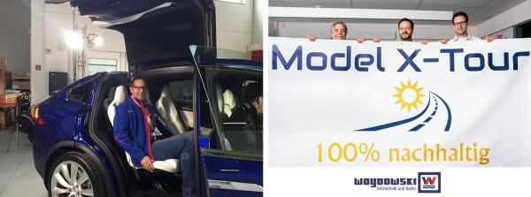 Woydowski GmbH - Elektrische Europatour mit dem Tesla Model X