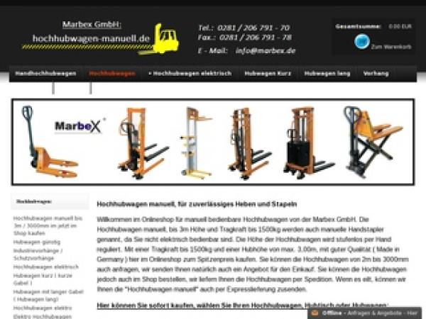 Hochhubwagen und Hubwagen von Marbex GmbH 