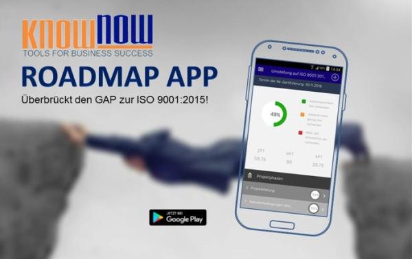 Roadmap App ISO 9001: Fahrplan zur Umstellung des QM-Systems auf ISO 9001:2015