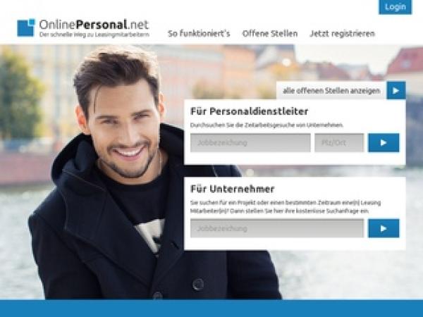  OnlinePersonal.net - Der schnelle Weg zu Leasingmitarbeitern