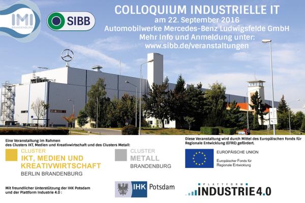 Colloquium Industrielle IT am 22. 9. 2016 zur Digitalisierung des Brandenburger Mittelstandes in Ludwigsfelde