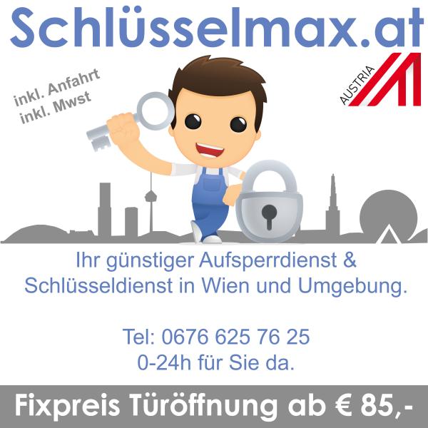 Schlüsselmax - Aufsperrdienst in Wien ab 65€ Fixpreis!