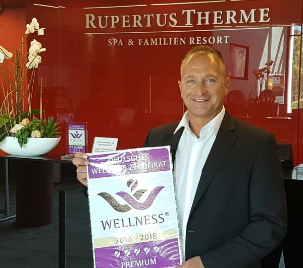 RupertusTherme Bad Reichenhall erhält erneut Gütesiegel des Deutschen Wellness Verbandes
